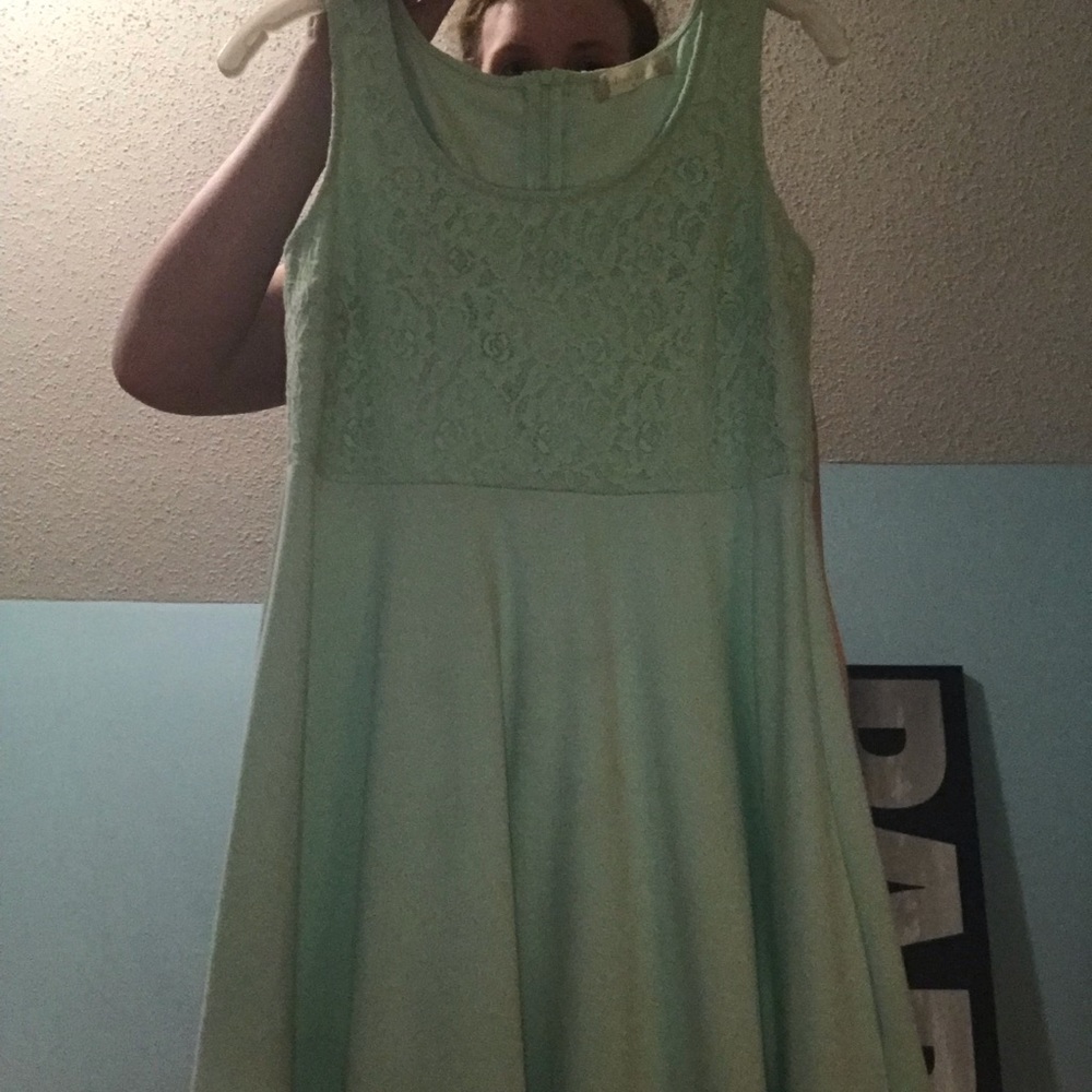 Alter’d State Light Green Dress length above knee